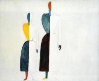 Kazimir Malevich - Two Figures